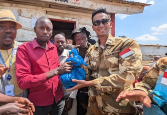 Satgas BGC 39-F MONUSCO Rayakan Idul Adha 1446 H di Daerah Misi