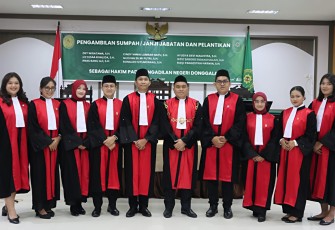 KPN Donggala Lantik 9 Hakim Baru