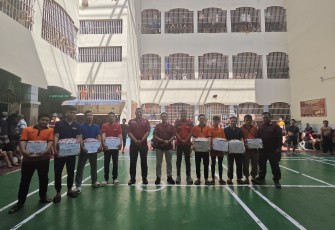 Puncak Kegiatan Pembinaan Mental dan Fisik Usai Digelar di Rutan Kelas I Labuhan Deli