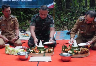 Doa Bersama Menyambut Pembukaan Pra TMMD ke-125 Kodim 0803/Madiun di Desa Ngranget