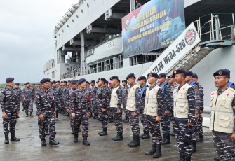 Apel Gelar Pasukan Penanggulangan Bencana Koarmada III 