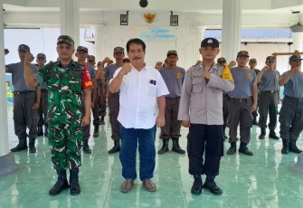 Babinsa Desa Dagangan Hadiri Kegiatan Penguatan dan Peningkatan Kapasitas Tenaga Keamanan