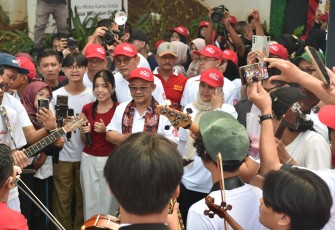 Puncak Festival Harmoni Bintang yang diselenggarakan Direktorat Jenderal Pendidikan Vokasi, Pendidikan Khusus, dan Pendidikan Layanan Khusus (Ditjen Diksi PKPLK), Kementerian Pendidikan Dasar dan Menengah pada Minggu pagi, 3 Agustus 2025