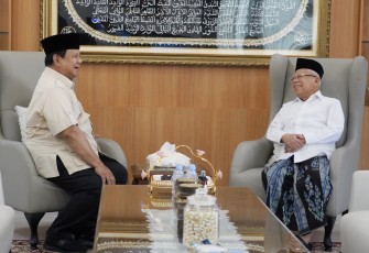 Presiden Republik Indonesia menyambangi kediaman Wakil Presiden ke 13, K.H. Ma’ruf Amin pada Minggu, 24 Agustus 2025