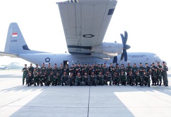 Satuan Tugas (Satgas) Garuda Merah Putih II diperkuat dengan pesawat angkut berat Hercules A-1343 sebagai tambahan armada untuk misi bantuan kemanusiaan ke Gaza