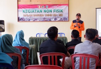Penyuluhan BPBD dalam sasaran non fisik TMMD ke 126 Kodim Pacitan 