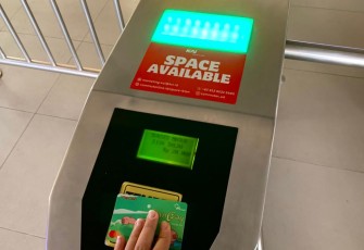 Dokumentasi : Kartu Sanpay dapat dipakai sebagai alat pembayaran di transportasi umum, salah satunya KRL Jabodetabek