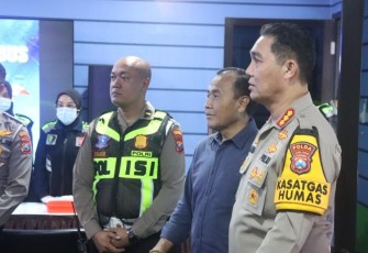 Satgas Ops Lilin Semeru Polda Jatim Cek Pospam Terminal Purabaya Pastikan Pelayanan Maksimal