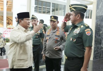 Kasad Jenderal TNI Maruli Simanjuntak, M.Sc., saat Hadiri Halal Bihalal Presiden dengan PPAD dan Keluarga Besar TNI-Polri
