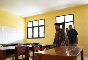 Mendikdasmen, Abdul Mu'ti, meresmikan Revitalisasi Satuan Pendidikan SLBN Taruna Mandiri, Sabtu (20/12) di Kuningan, Jawa Barat.