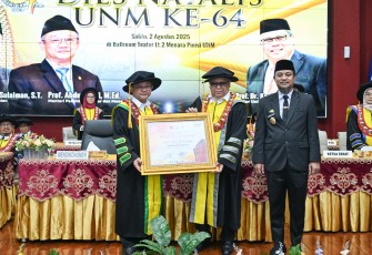 Mendikdasmen, Abdul Mu’ti dalam Dies Natalis ke-64 Universitas Negeri Makassar (UNM), Kamis (1/8).