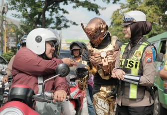Sosialisasi Operasi Zebra Polres Malang Jadi Super Hero