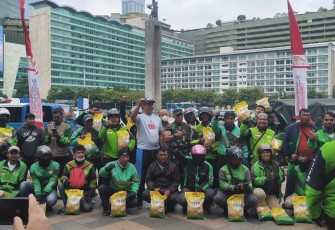 Car Free Day (CFD) Sudirman–Thamrin, Jakarta Pusat, pada Minggu (31/8/2025).