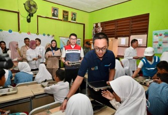 Satuan Pelayanan Pemenuhan Gizi (SPPG), Dapur Makan Gratis Curug dan SDN Curug Kulon IV, Kabupaten Tangerang, Banten, Rabu (22/1). 
