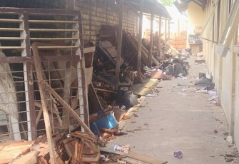 Lokasi penyimpanan komputer di SMPN 1 Randublatung yang diduga dirusak siswanya.