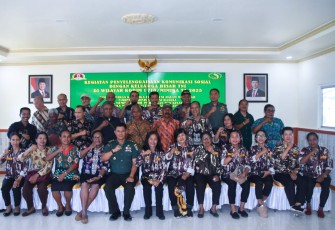 Kodim 1710/Mimika Gelar Komsos Bersama Keluarga Besar TNI