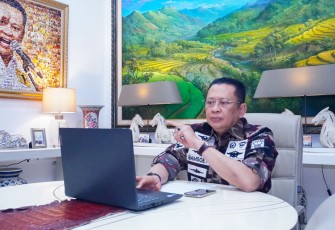 Anggota Komisi III DPR RI sekaligus Wakil Ketua Umum Forum Komunikasi Putra Putri Purnawirawan TNI/Polri (FKPPI) Bambang Soesatyo 