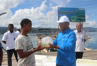 KKP menyerahkan benih ikan Nemo di Ambon