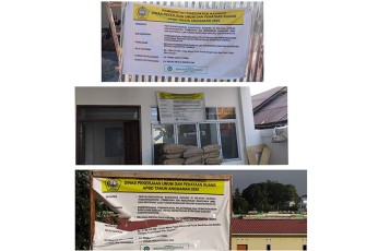 Papan merek sejumlah proyek di Karimun