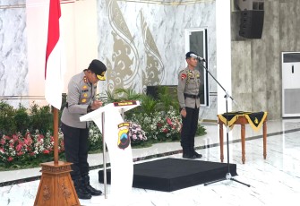 Kapolda Jawa Tengah Irjen Pol Ribut Hari Wibowo Saat Pimpin Sertijab
