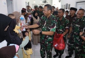 Tim Penilai Lomba Karya Bakti Tingkat Korem Kunjungi Panti Asuhan Yayasan Amanah Assodiqiyah