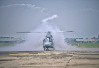 Helikopter AS565 MBe Panther HS-1302 Resmi Perkuat Wing Udara 2 Puspenerbal Juanda 