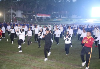 Kepala Daerah dan Wakil Kepala Daerah Tepat Waktu Ikuti Senam Pagi