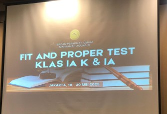 Ditjen Badilum Maraton Seleksi Calon Pimpinan PN Kelas IA dan IA Khusus 