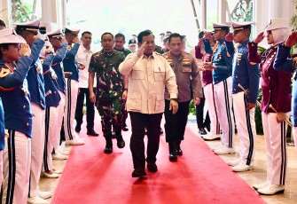 Panglima TNI dan Kapolri saat Dampingi Presiden RI Hadiri Rapim TNI-Polri 2025