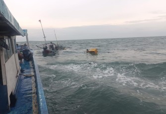 Proses evakuasi pasca kejadian