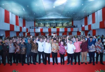 Menteri Ketenagakerjaan Yassierli saat memberikan kuliah umum di Kabupaten Lahat, Sumatera Selatan, Senin (9/2/2026)