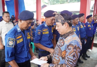 Wali Kota Bengkulu Dedy Wahyudi menghadiri syukuran pelantikan PPPK Gelombang II Dinas Pemadam Kebakaran dan Penyelamatan Kota Bengkulu