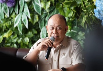 Kepala BGN Dadan Hindayana dalam konferensi pers di Bogor, Sabtu (28/2).