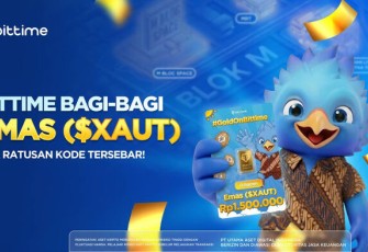 Bittime Kampanye #FindingGoldInBlokM Bagikan Emas (XAUT) di Tengah Gejolak Ekonomi