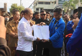 Polres Probolinggo Kawal Aksi Damai PC PMII