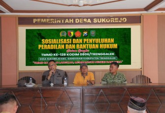 Sosialisasi hukum di lokasi TMMD