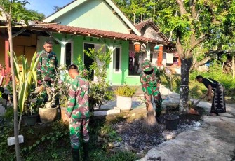 Pembersihan lingkungan sekitar rumah