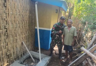 Tangki septik rumah Halimah siap digunakan