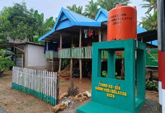 Tower toren air TMMD ke-128 Kodim Selayar