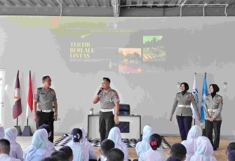 Polres Mojokerto edukasi pelajar tertib berlalulintas