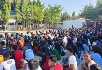 460 Siswa SMKN 1 Geger Ditempa Nilai Kebangsaan dan Kedisiplinan