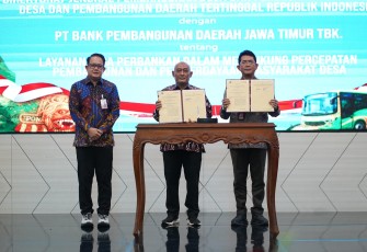Bank Jatim dan Kemendes PDT RI Tandatangani MoU