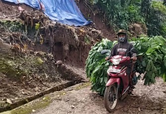 Jalan desa kembali terhubung pascalongsor
