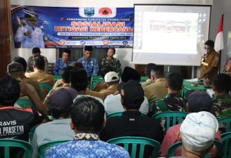 Sosialisasi penanggulangan bencana di Desa Brabe