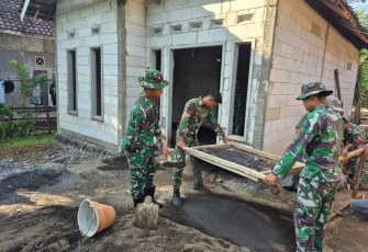Pengerjaan RTLH Rafiah Dusun Klagin