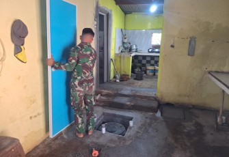 Pengerjaan sanitasi Khoirun Nisa Dusun Sumur