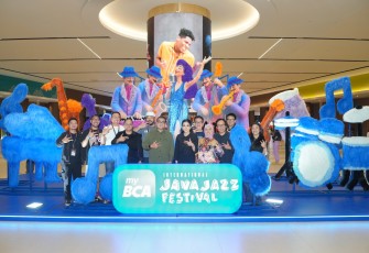 Menteri Ekonomi Kreatif, Teuku Riefky Harsya, menghadiri International Java Jazz Festival 2026 di Nice PIK 2, Tangerang, Sabtu (30/5/2026)