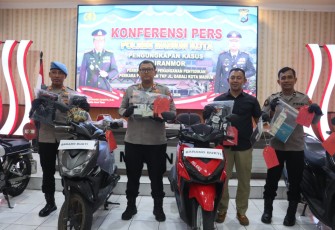 Polres Madiun Kota Ungkap 3 Kasus Curanmor 4 Orang Residivis Diamankan