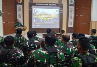 Mengasah Naluri Tempur Teritorial, Prajurit Kodim 0803/Madiun Gelar Latihan Sistem Blok Operasi Gerilya