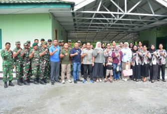 Danrem 132/Tadulako Kunjungi Koramil 1306-17/Sausu, Berikan Motivasi Kepada Babinsa dan Persit
